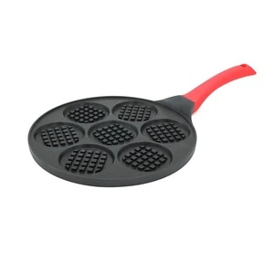 10Inch Pancake Pan Smiley Cake Griddle Waffle Maker Frying Pan with 7 Unique Flapjack Faces