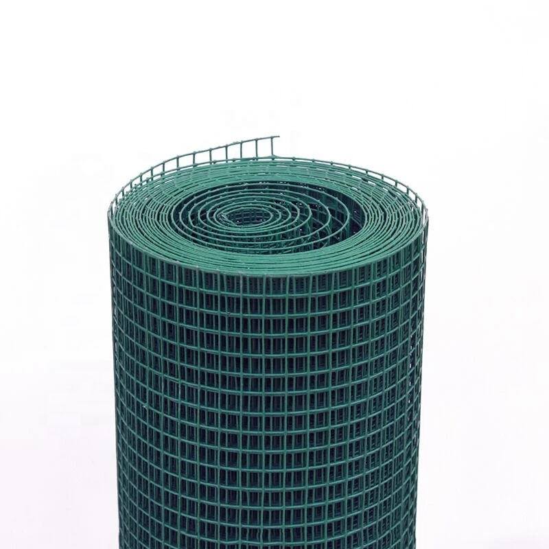 1/2*1/2 welded wire mesh plastic pvc coated green wire welded mesh