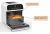 Import 12L air fryer oven with double door pass EK1,with visible window from China