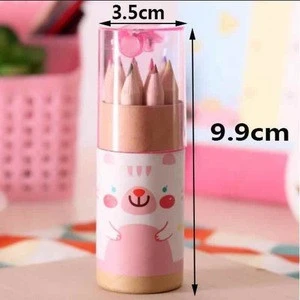 12pcs/set Bear Color Pencil Stationery Novelty Cute Drawing Set Student Drawing Art Supplies for Kids Stationery Color Pencil