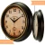 Import 12&quot; Rustic OEM Antique Wall Clock for home decorative clock wall from China