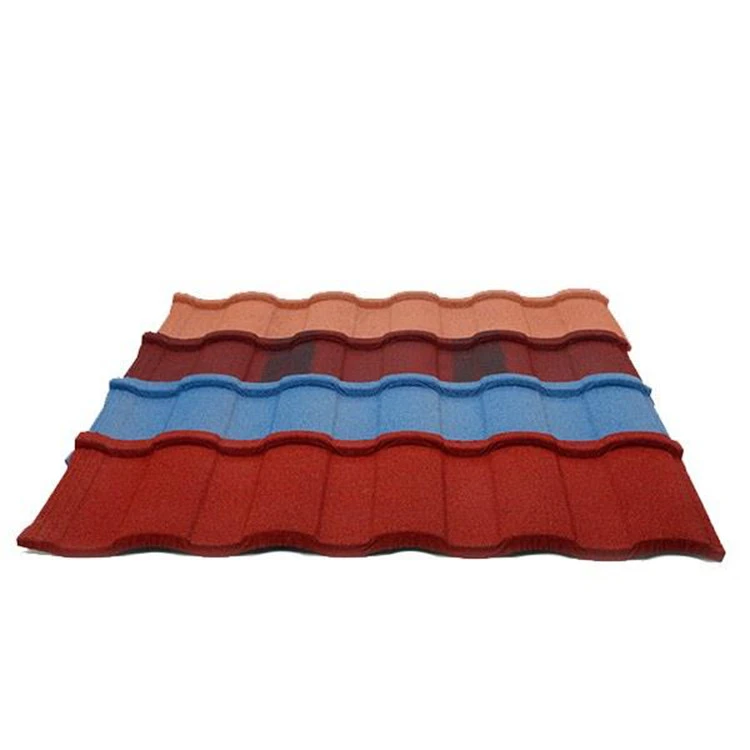 1340*420mm China building materials colorful stone coated metal roof tiles