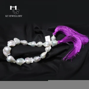 15Mm Up White Baroque Freshwater Pearl Necklace Jewelry