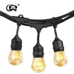 15pcs Bulbs Included Outdoor Weatherproof 14.4M 15 Hanging socket E27 Holiday Christmas Festoon Lights New Zealand Type