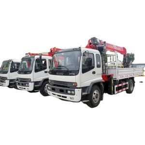 16.1m lifting height  truck mounted crane 10/8 tons Isu-zu Tractor Mounted Crane  for sale