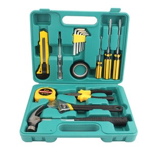 16pcs Professional Plastic Box Promotional Cheap Economic Promotion Gift Household Hand Tool Kit Set With Custom