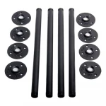 18 Inch DIY Industrial Pipe Furniture Legs for Coffee Table