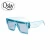 Import 18517 Oversized Square Sun Glasses 2019 Fashion UV400 Transparent Sunglasses Pink from China