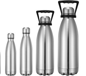 1.8L Cola Shape Insulated Flask Stainless Steel Hot and Cold Water Bottle with Handle thermal vacuum FLASK