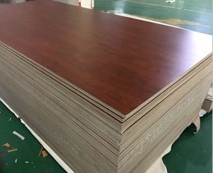 18mm double sided wood grain color melamine laminated plywood
