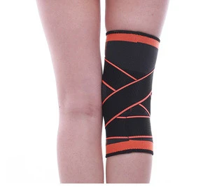 1pcs Knee Pads Stripe Sports Lengthen Leg Sleeve Fitness Non-slip Bandage Compression Leg Warmer Unisex