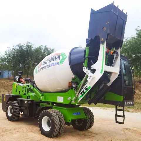 2 Cubic 2.0 Cbm Mobile Self-Loading Concrete Truck Mixer Self-Loading Concrete Mixer