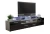 Import 2  Drawers Black high gloss glass top LED TV Stand Cabinet from China