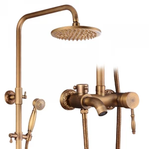 2 Handle antique bathroom shower faucet set  luxury faucet shower set