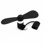 2 IN 1 Travel Portable CellPhone Mini Fan Cooling Cooler For Micro USB For iPhone 5 5S SE 6 6S Plus 8 Pin Android Phones S6 S7