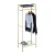 Import 2 tier folding metal clothes hanging stand/ coat rack/coat hanger stand from China