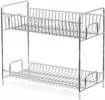 2-Tier Kitchen Stand Storage Holders & Racks Storage Shelves Kitchen Shelves Organization With Chrome
