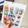 20 pcs Mix Colors Girl&#x27;s Elastic Hair Ties Soft Rubber Bands Hair Accessories for Children