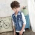 Import 2018 new sleeveless denim kids jacket for boys wholesale children coat from China