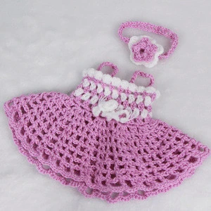2018 New Style Newborn Baby Doll Fit for 10-11 inch Woolen Dress Reborn Baby Girl Clothes Baby Toy Accessories