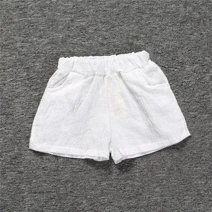 2018 Summer Children&#039;s Clothing Boys Girls Shorts Toddler Solid Cotton Baby Kids Clothes Shorts 1-6Y Child Bottom