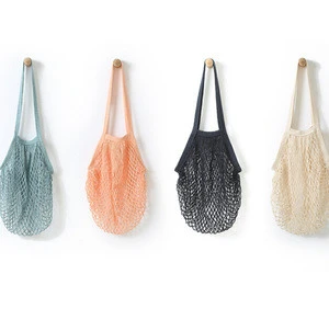 2019 cotton fishnet shopping bags, large cotton string shopping bags