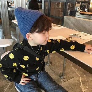 2019 Fashion Long Sleeve Character Sweatshirts For Children Clothes Cartoon Knit Sweater Boys