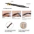 Import 2019 high quality 2in1 automatic eyebrow pencil eye brow pencil with brush eye brow makeup ODM/OEM Cosmetics manufacturer from China
