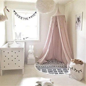 2019 Hot Selling Baby Polyester Princess Mosquito Net And Kids Room Polyester Bed Canopy Baby Bed Mosquito Net
