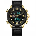 2020 2074P Military LED Digital Watches Sport Custom Mens Watch 3 ATM Leather Water Resistant