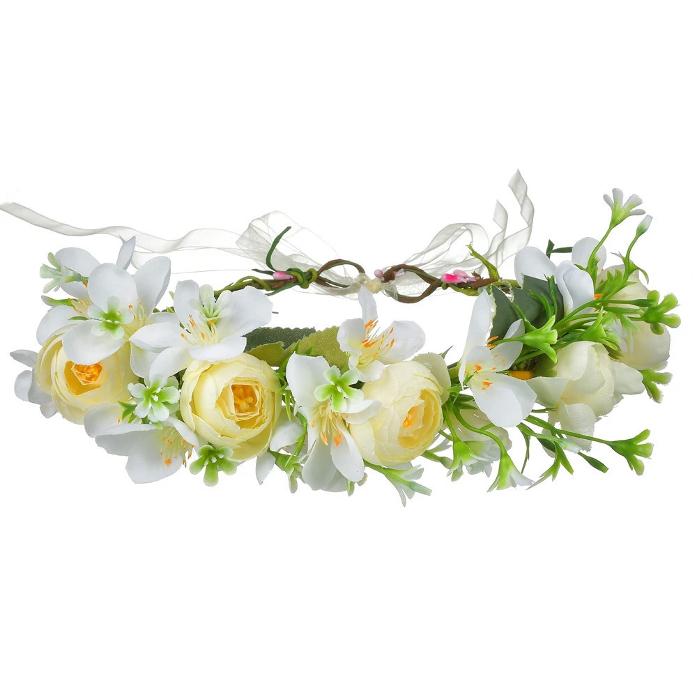 2020 Fashion Artificial Flower Crown original Wedding flower flower hairband