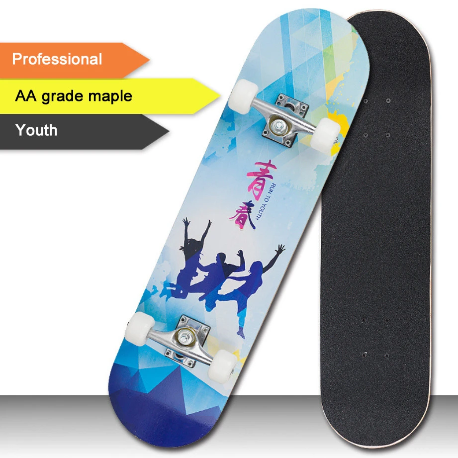 2020 New 80*20CM Skateboard Double Upright Four Wheel Skateboard Skateboard Deck  Board Long Board Long Board Deck