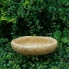 2020 New Arrival round shape handcraft weave bamboo baskets used for living room decoration