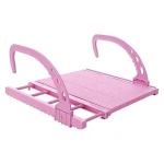 2020 new bathroom kitchen Towel Holder Hanging Shelf Adjustable Clothes Shoes  Drying Rack plastic  Balcony  Folding Hanger Rack
