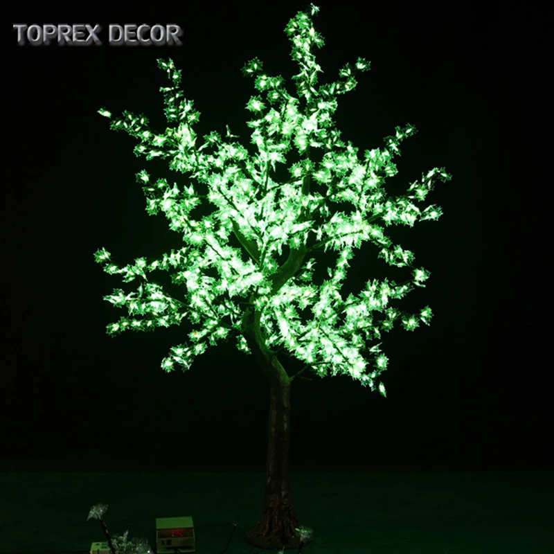 2020 new home and garden sculpture artificial led maple plants bonsai trees for wedding decoration