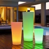 2020 New Waterproof Plastic Colors Change LED Flower Pot in house garden outdoor