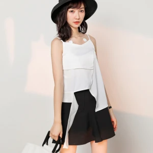 2020 summer fashion white crop top Camisole for women
