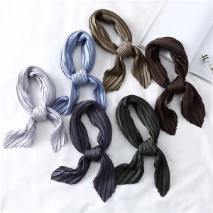 2020 Wholesale new design70x70cm satin silk scarf women silk hijab scarf