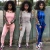 Import 2020 Wholesale Sequined Blank Velour 2 Piece Winter Sweatsuit Jogging Sports Plain Women Sweat Suit from China