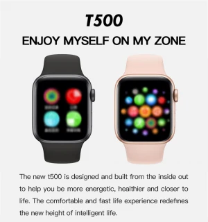 2021 New Arrivals Smart Watch T500 Series 6 BT Call Heart Rate reloj inteligente full touch screen Smartwatch For IOS Android