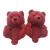 Import 2021valentine one size  pink teddy bear slippers for women from China
