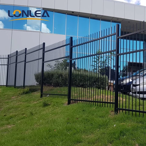 2022 New Design Cheap Wrought Iron Fence Panel/ Aluminum Metal Picket Ornamental Fence