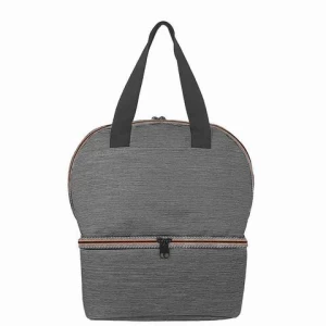2022 New Leakproof Polyester Insulated Tote Adult Soft Lunch Bags for Women Large Lunch Box with Six Cans layer