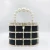 Import 2024 Luxury diamond ladies purse handbags women bags rhinestone crystal bag pearl handle metal bucket cage clutch evening bag from China