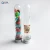 Import 20ml 30ml 50ml 80ml round bottom and flat bottom plastic test tube with gold screw caps from China