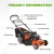 21inch 4in1 self propelled gasoline lawn mower CJ21G4IN1B775IS - AL with aluminum chassis mower and BS engine one key start