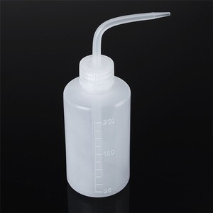 250mL Lab Liquid Water Squeeze Bottle Graduated Transparent Container Medical Label Tattoo Plastic Wash Bottle