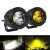 Import 25W LED Motorcycle Led Headlight Work Light Offroad Lights Spot ATV Auxiliary Motor Fog Driving Lamp Spotlight White Yellow from China
