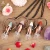 Import 2ML Natural Amethysts Rose Quartz Amazonite Roll Perfume Bottle Pendant Necklace from China