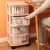 Import 3-5 layers Detachable transparent clear plastic storage drawers (old) Cabinet With  Wheels For Clothes & Toys from China